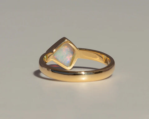 18K Gold, Australian Opal Ring